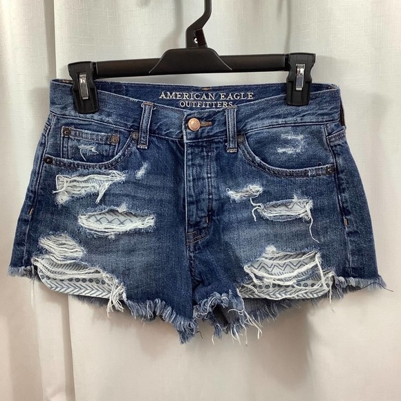 American Eagle Outfitters Pants - American Eagle Out Shorts Vintage Hi-Rise Festival Jean Shorts Distressed